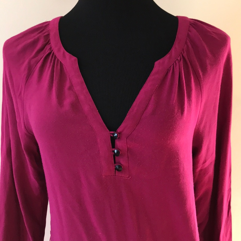 Fuchsia Cynthia Vincent dress w buttons